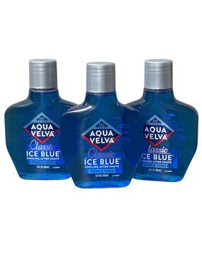 Aqua Velva Classic Ice Blue Cooling After Shave 3.5 Oz - 3 pack